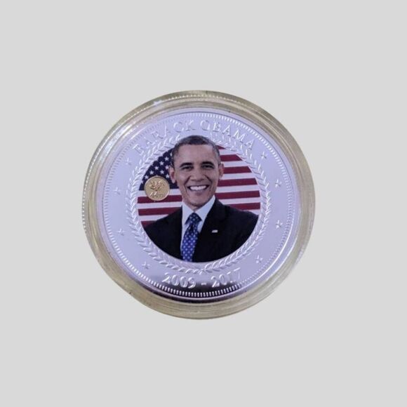 Bradford Exchange Obama Pin & Coin Set LE #0405 2009–2017 w/ COA Collectible - Picture 4 of 10